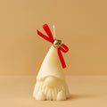 Handmade Gnome Christmas candle made from soy wax with a gingerbread scent.